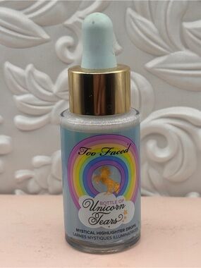 Too faced bottle of unicorn tears - mystical highlighter drops .5oz